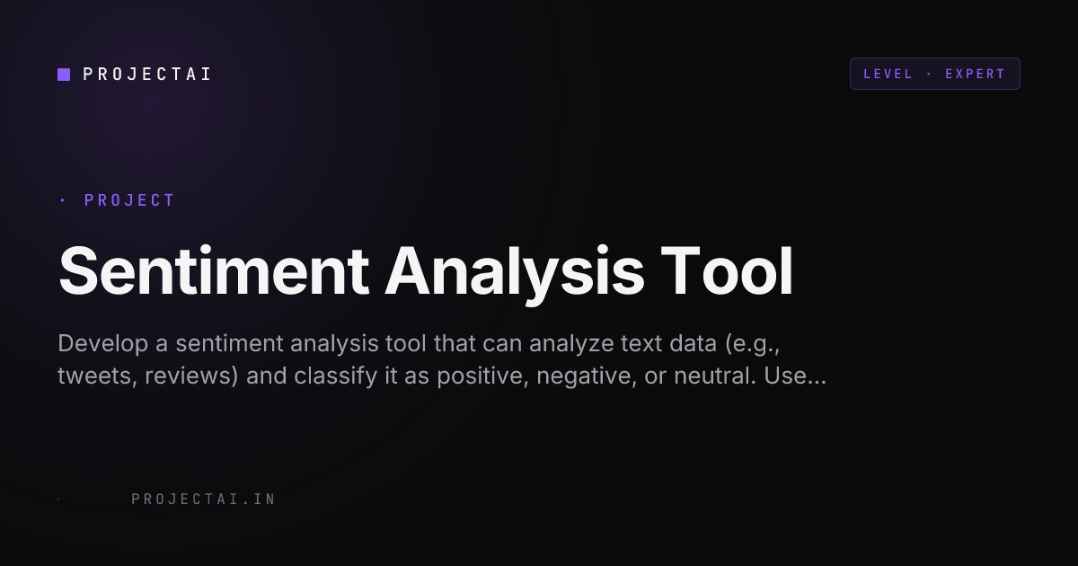 Sentiment Analysis Tool - ProjectAI